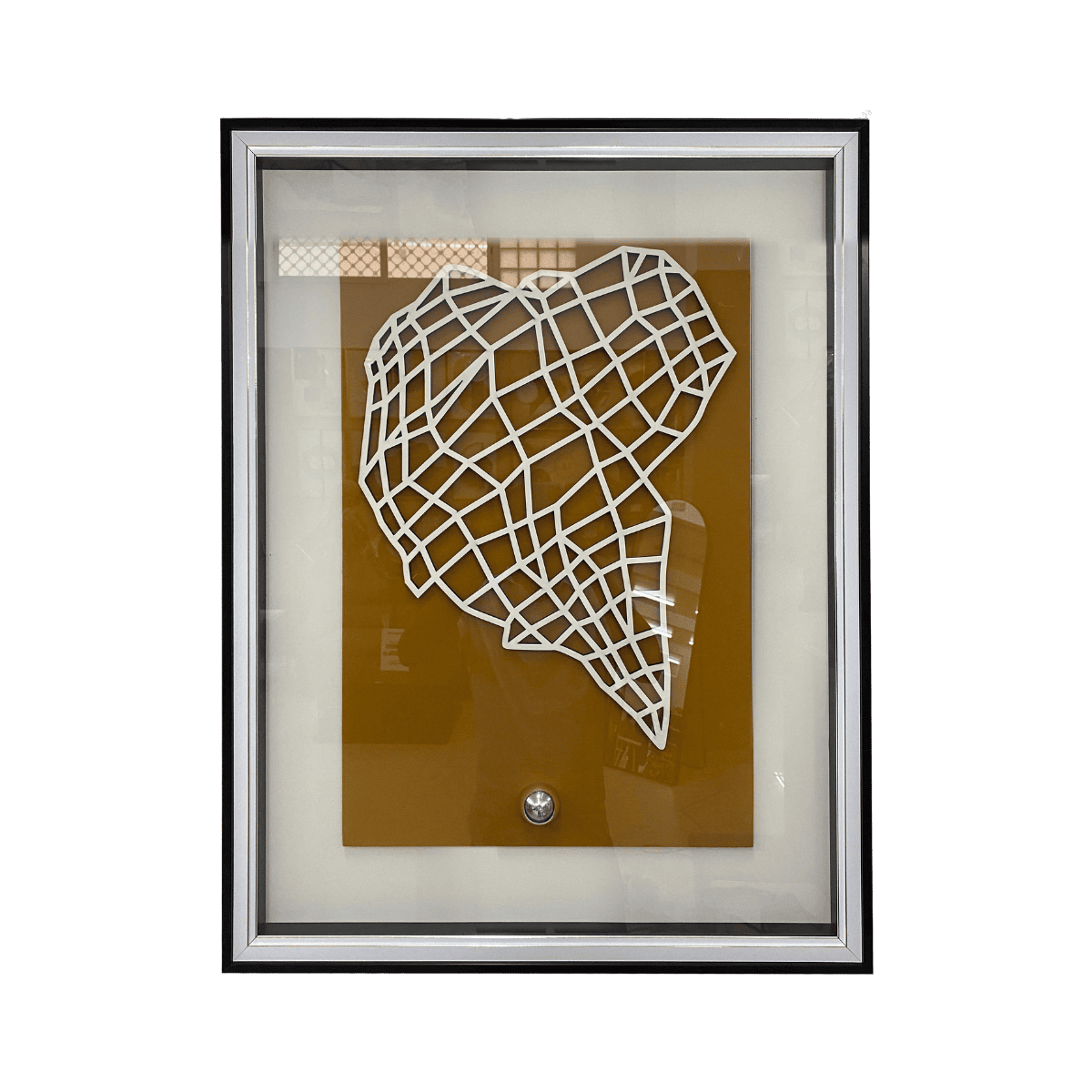 Tableau en verre 3D YELLOW