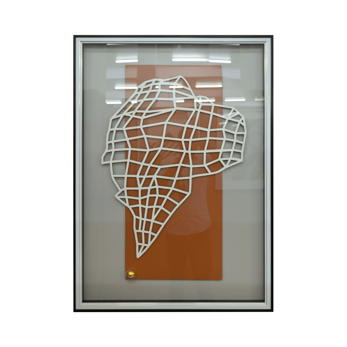 Tableau en verre 3D YELLOW