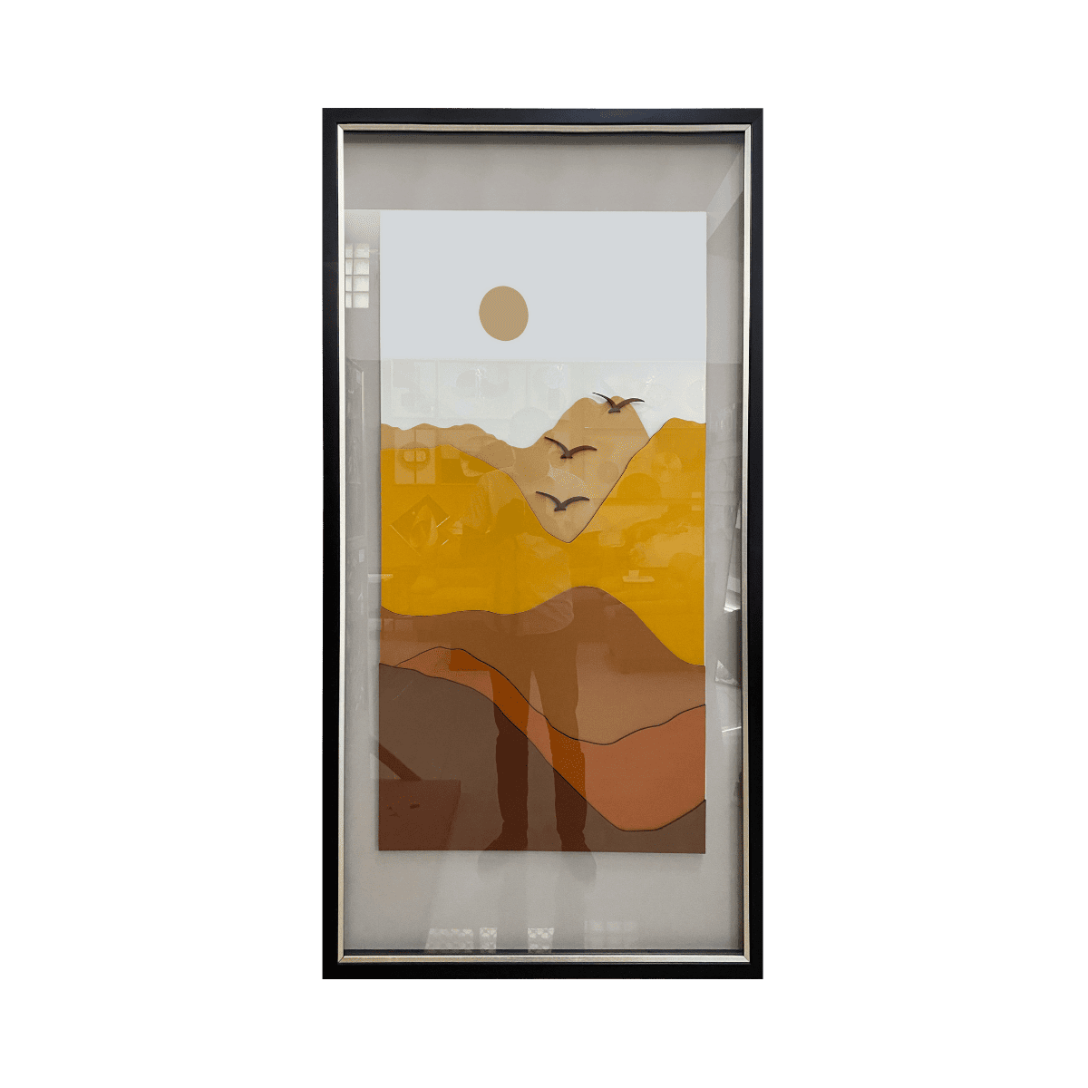 Tableau en verre 3D SUNSET