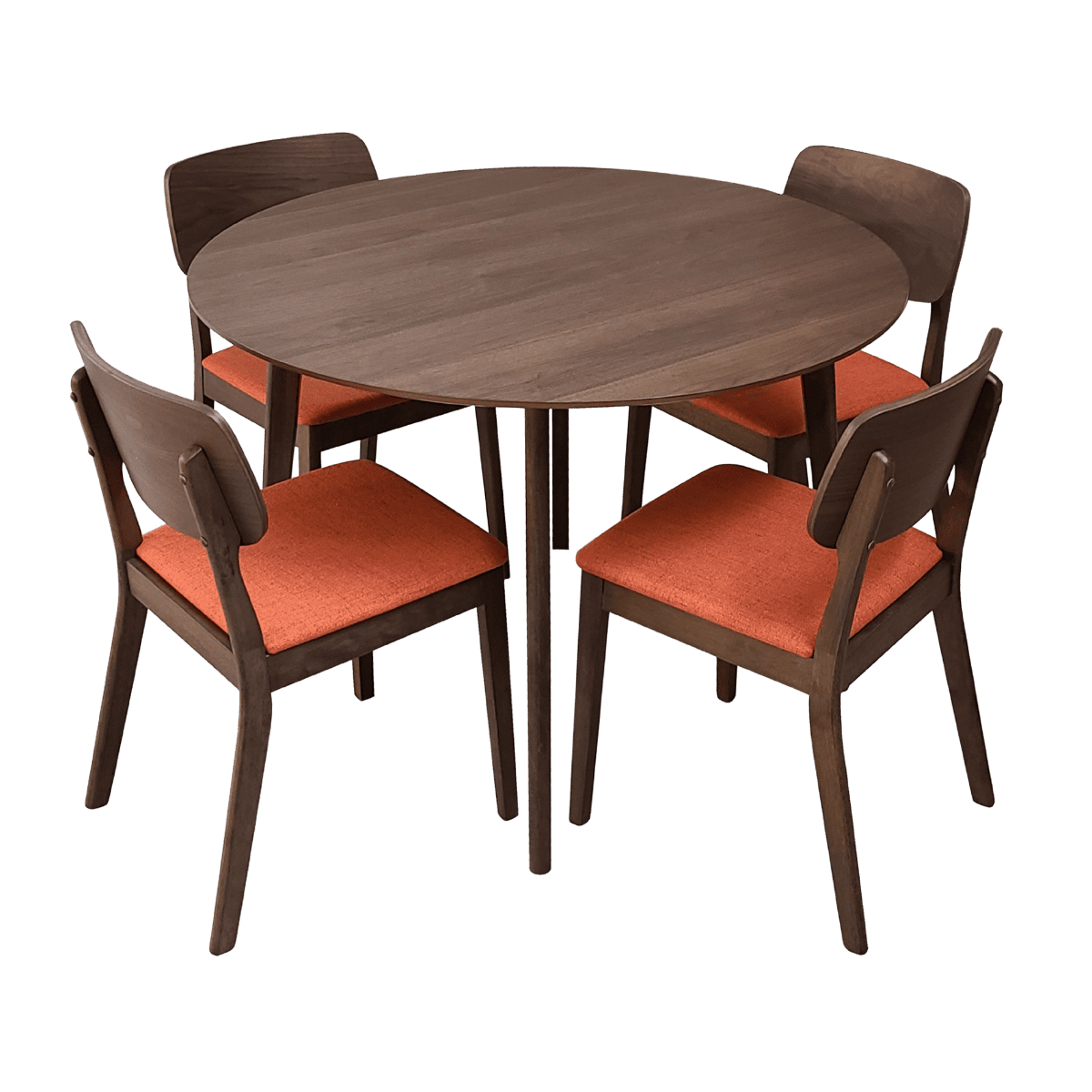 Table à manger + 4 chaises JANE ORANGE