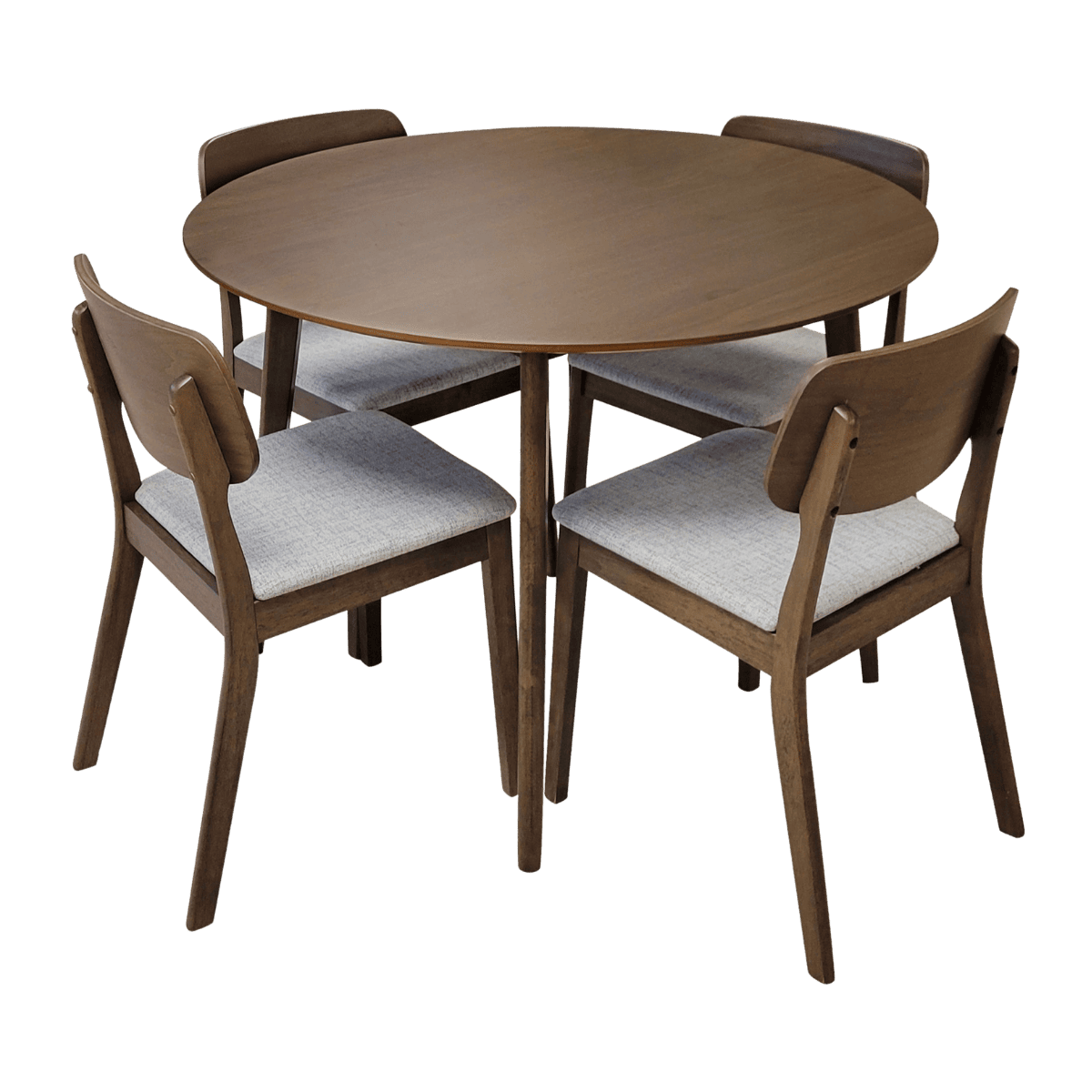 Table à manger en bois + 4 chaises JANE BLUE