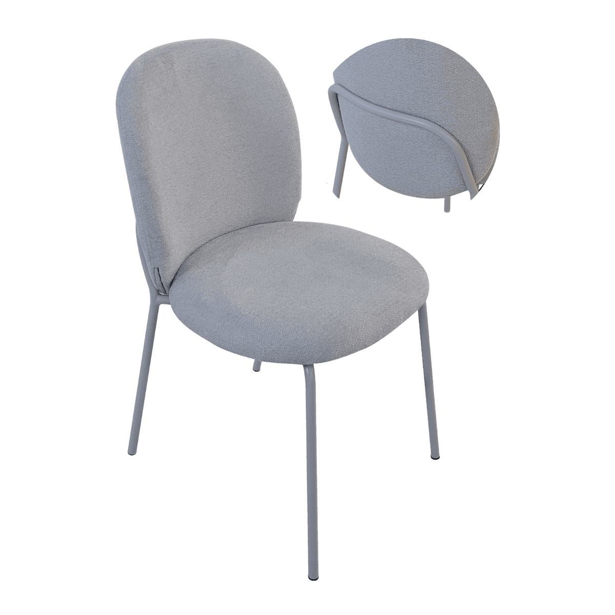 Chaise pour table à manger en tissu
