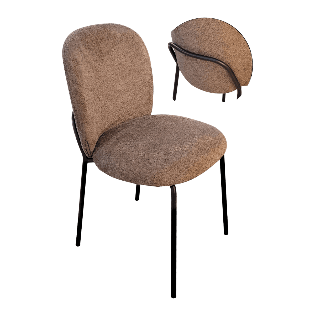 Chaise pour table à manger en tissu