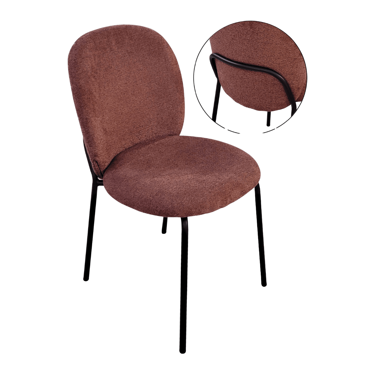 Chaise pour table à manger en tissu