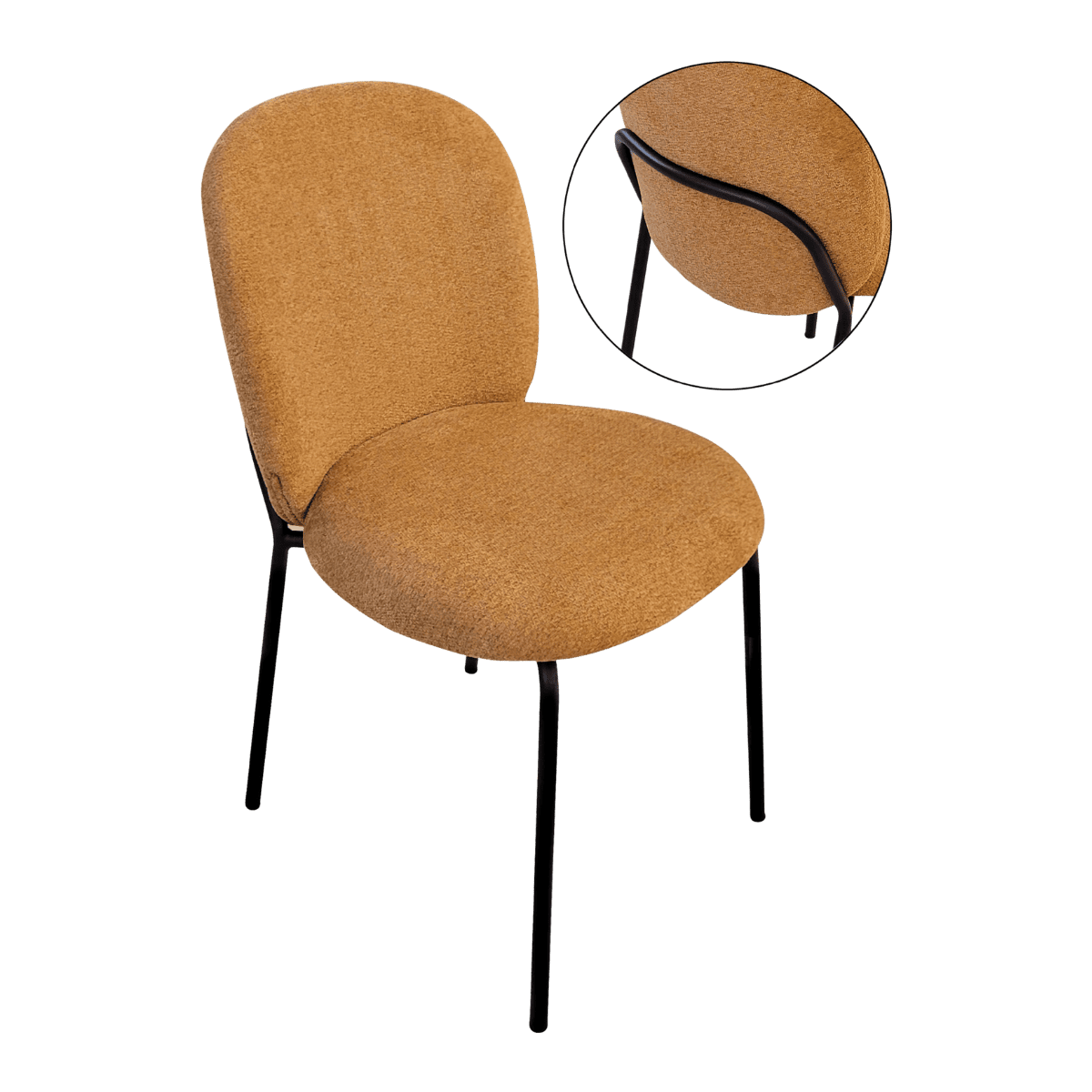 Chaise pour table à manger en tissu