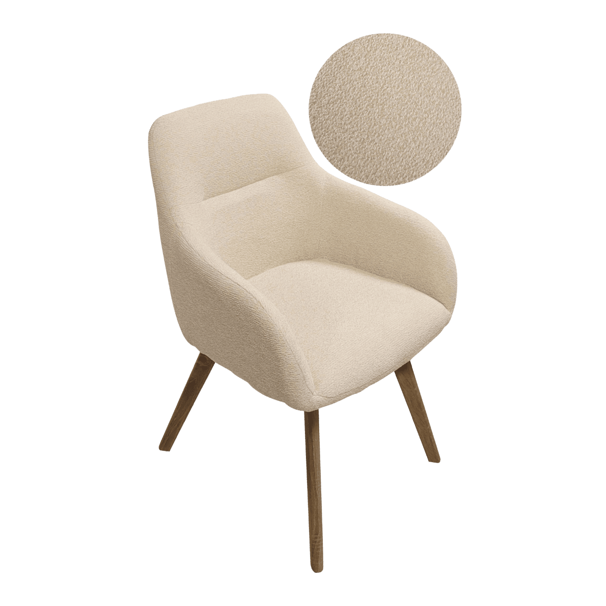 Chaise pour table à manger en tissu