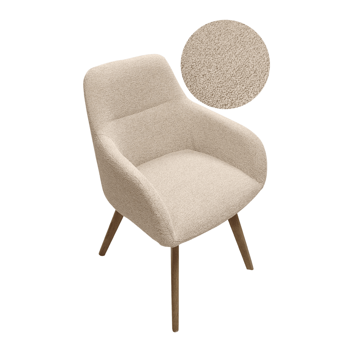 Chaise pour table à manger en tissu