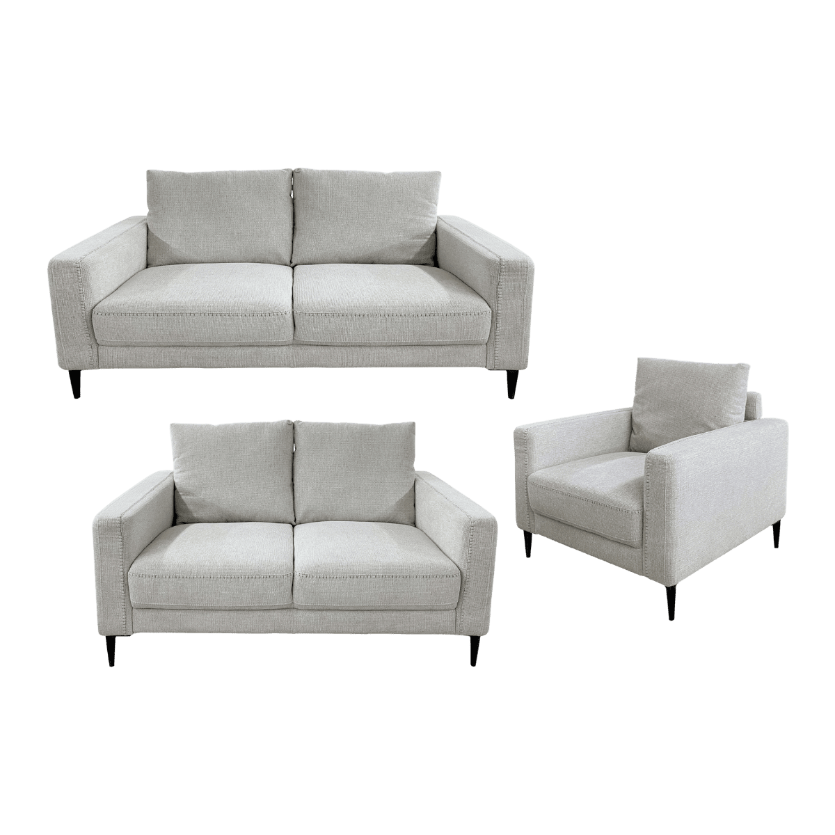 Salon 3+2+1 en tissu