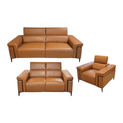 Salon 3+2+1 en cuir