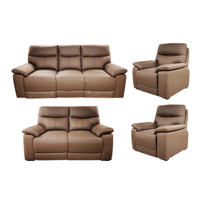 Salon 3+2+1+1 en cuir