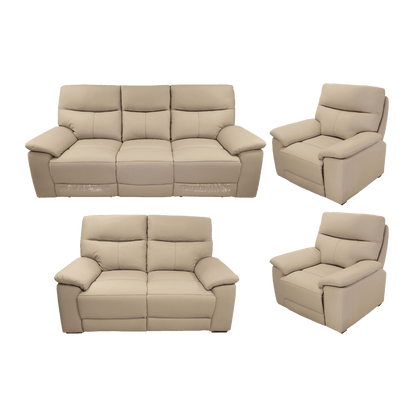 Salon 3+2+1+1 en cuir