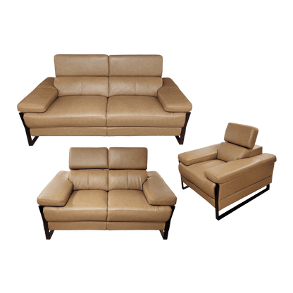 Salon 3+2+1 en cuir