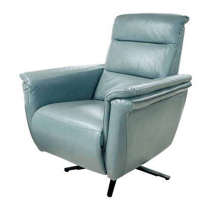 Fauteuil relax en cuir avec mécanisme électrique