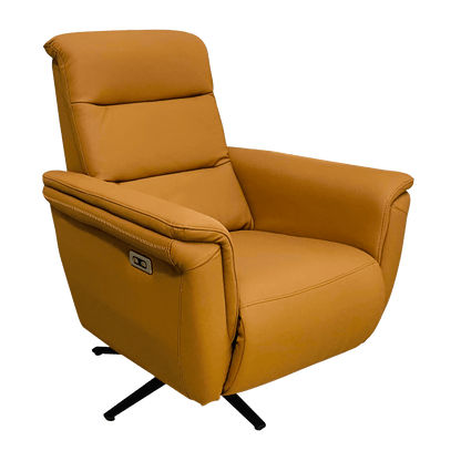 Fauteuil relax en cuir avec mécanisme électrique