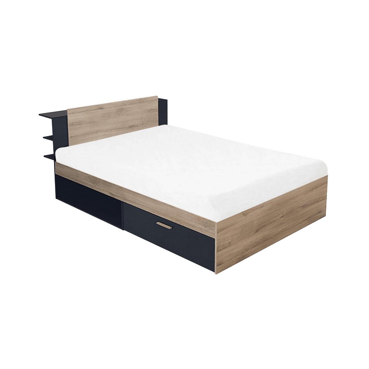 Lit avec rangements TEDDY BLACK
