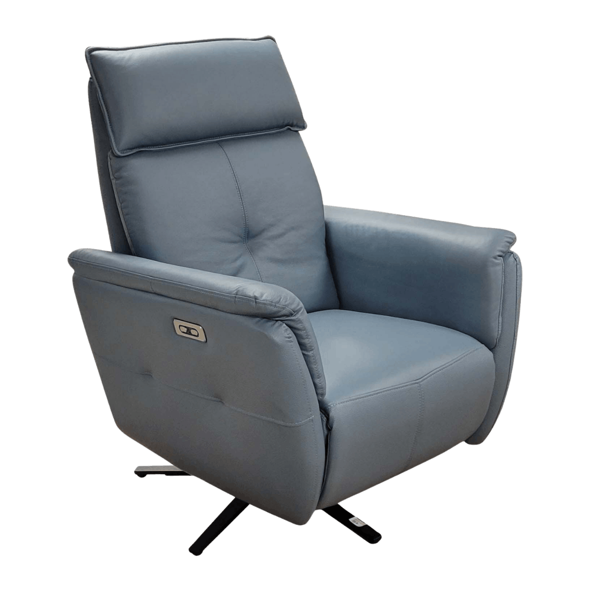 Fauteuil relax en cuir avec mécanisme électrique