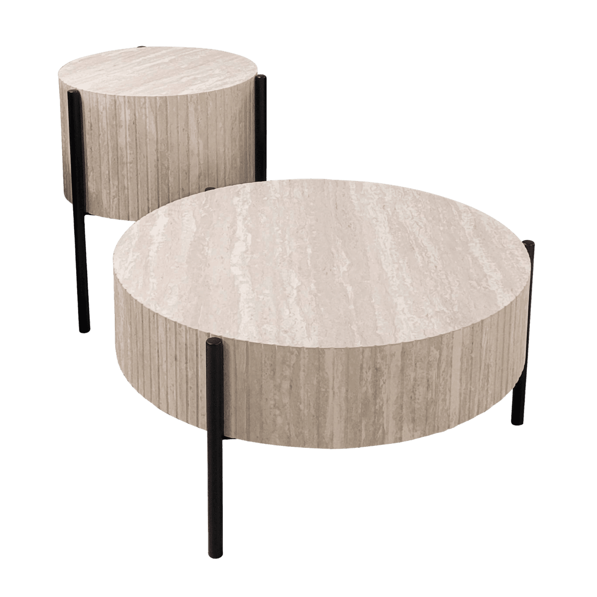 SET DE 2 TABLES BASSES