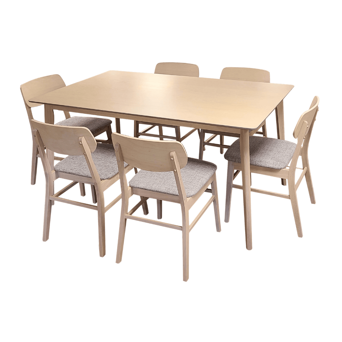 Table à manger en bois + 6 chaises