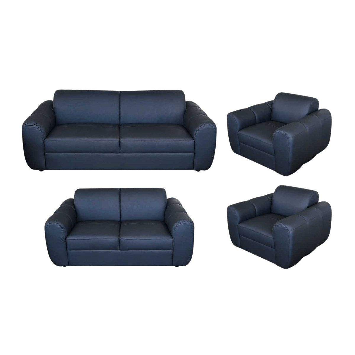 Salon 3+2+1+1 en cuir