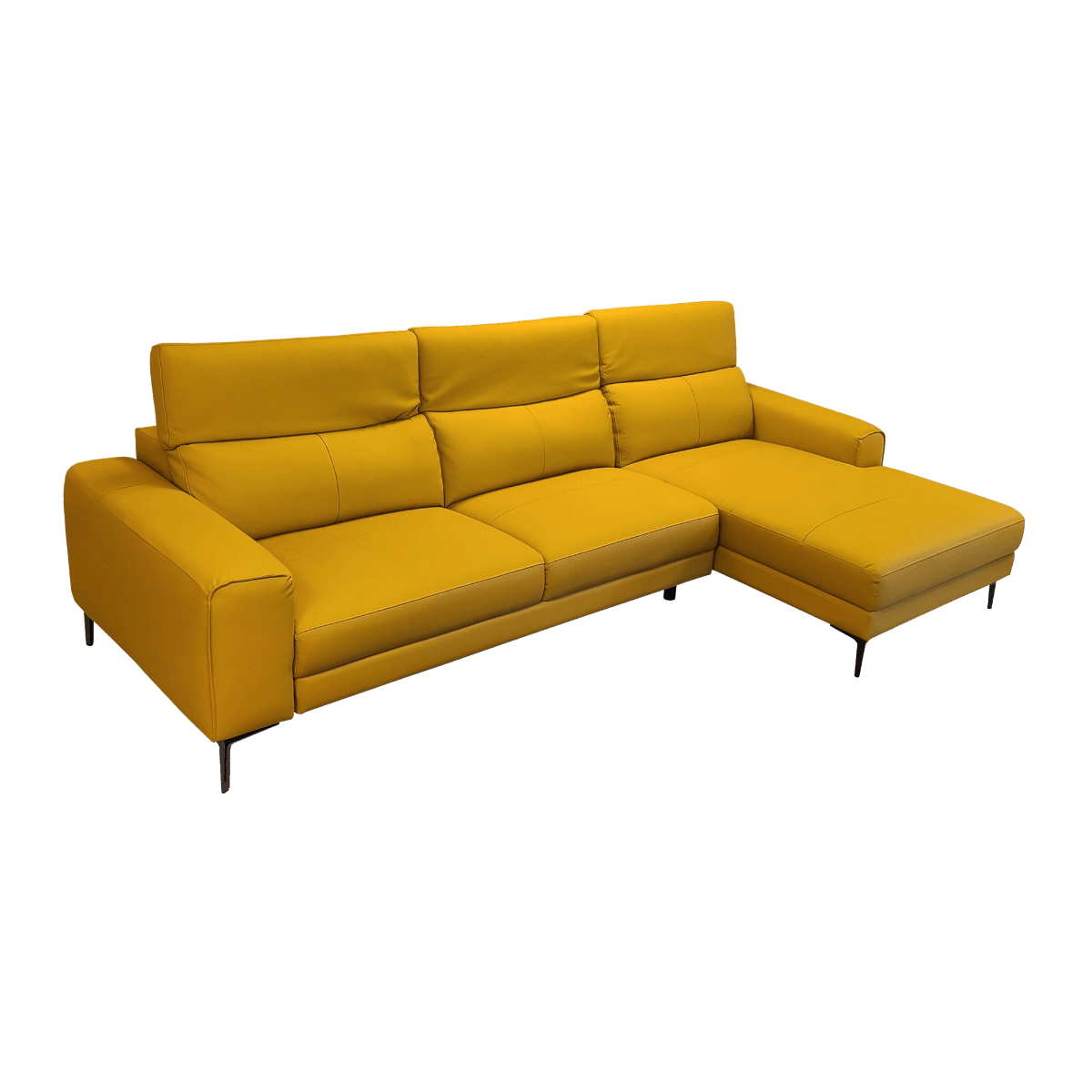 Salon d'angle en cuir