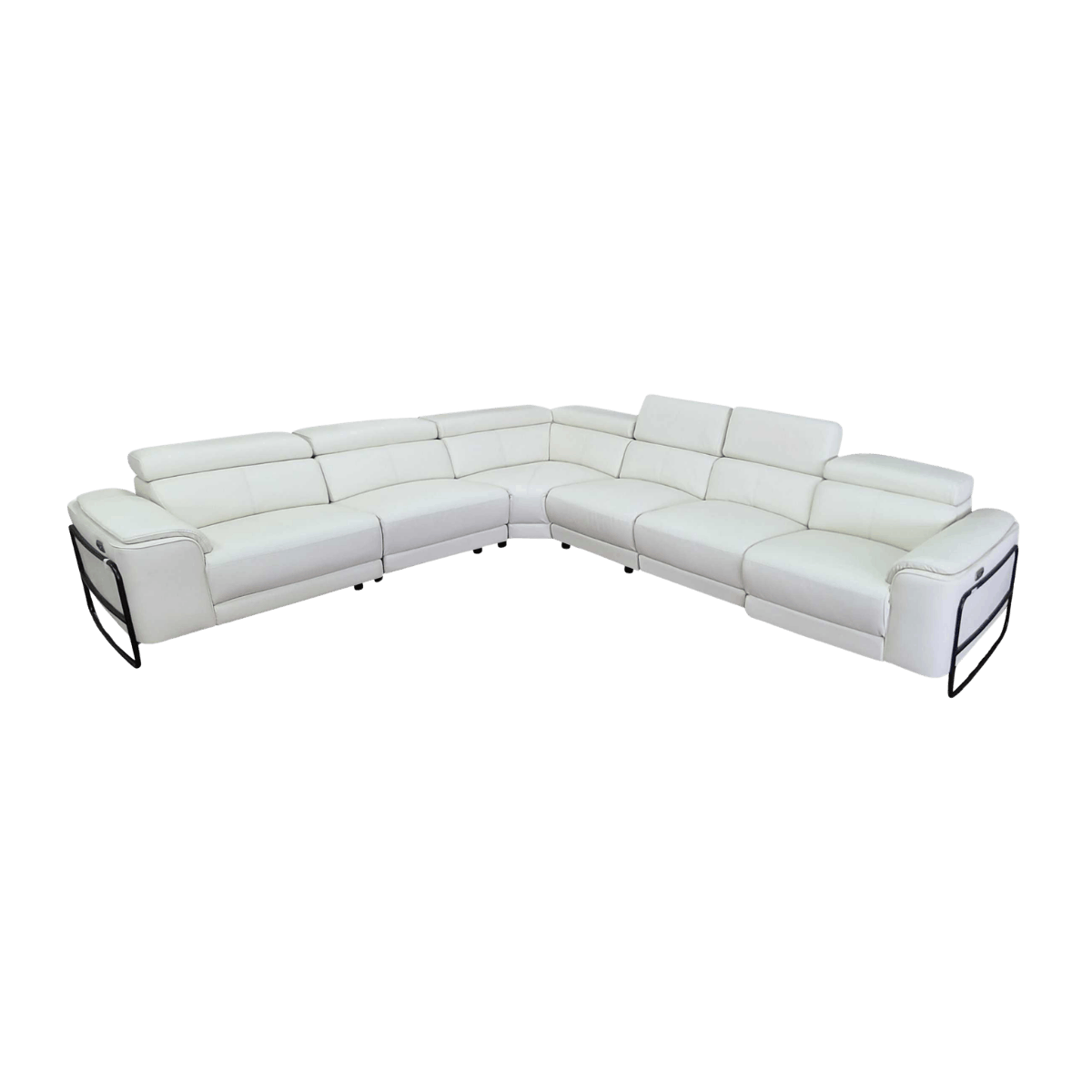 Salon d'angle en cuir