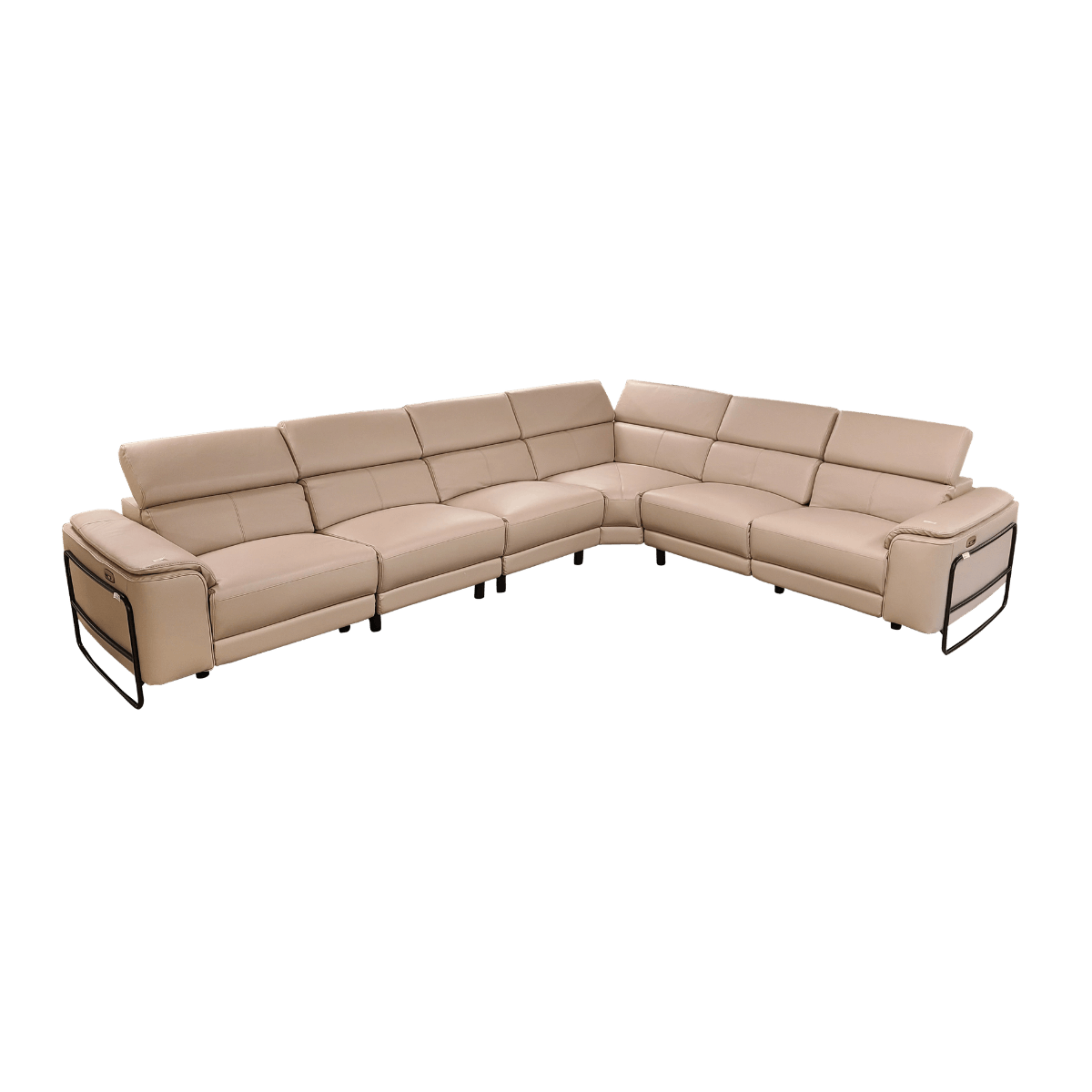 Salon d'angle en cuir