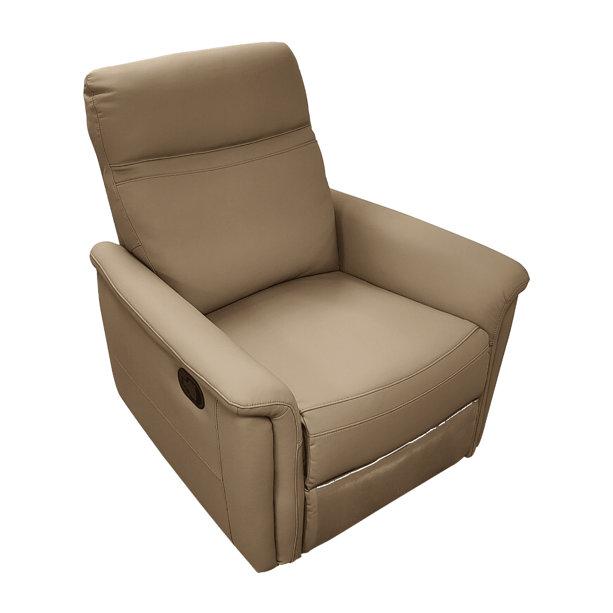 Fauteuil relax en cuir avec mécanisme manuel