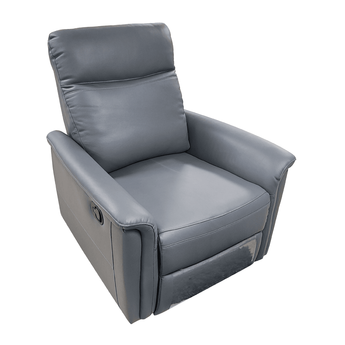 Fauteuil relax en cuir avec mécanisme manuel