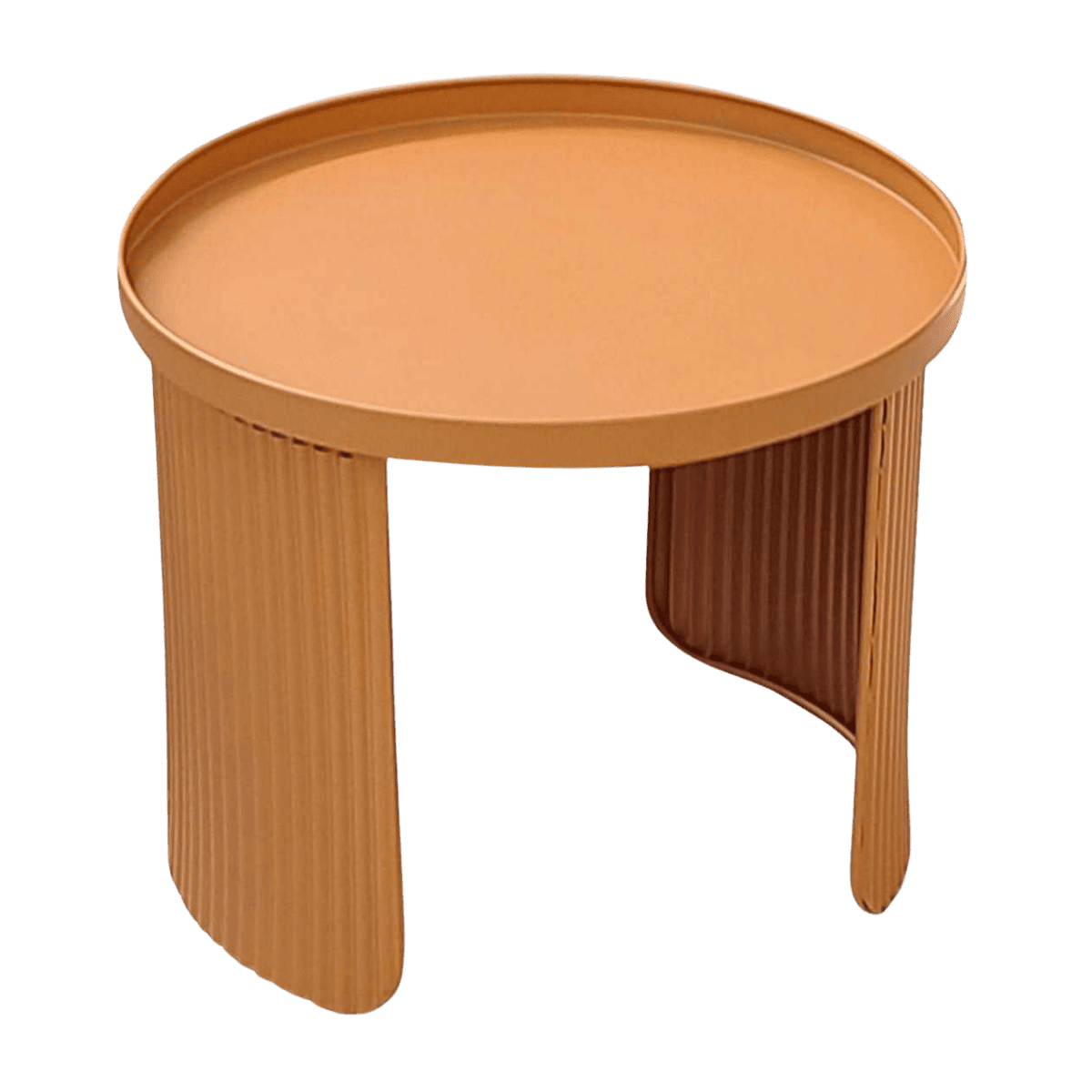 Table de coin en métal ORANGE