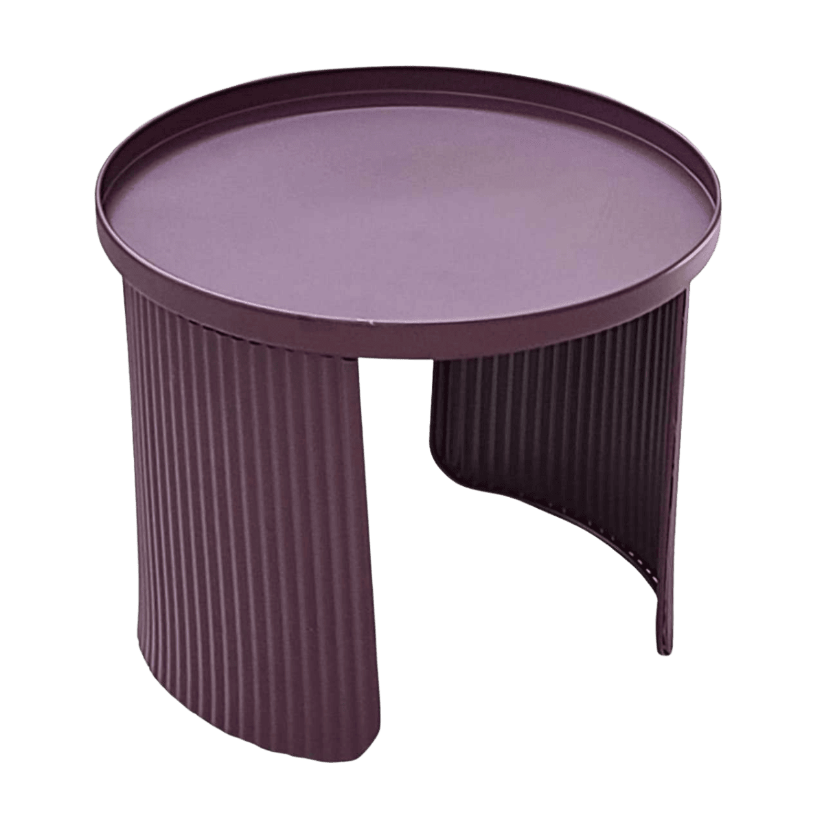 Table de coin en métal PURPLE