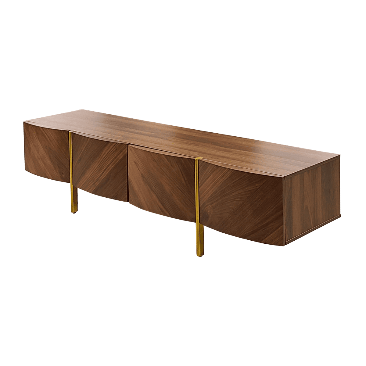 Meuble TV WALNUT & GOLD