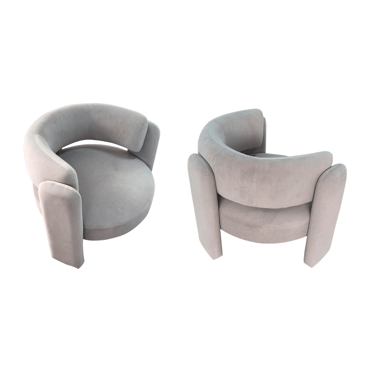 Fauteuil club en velours