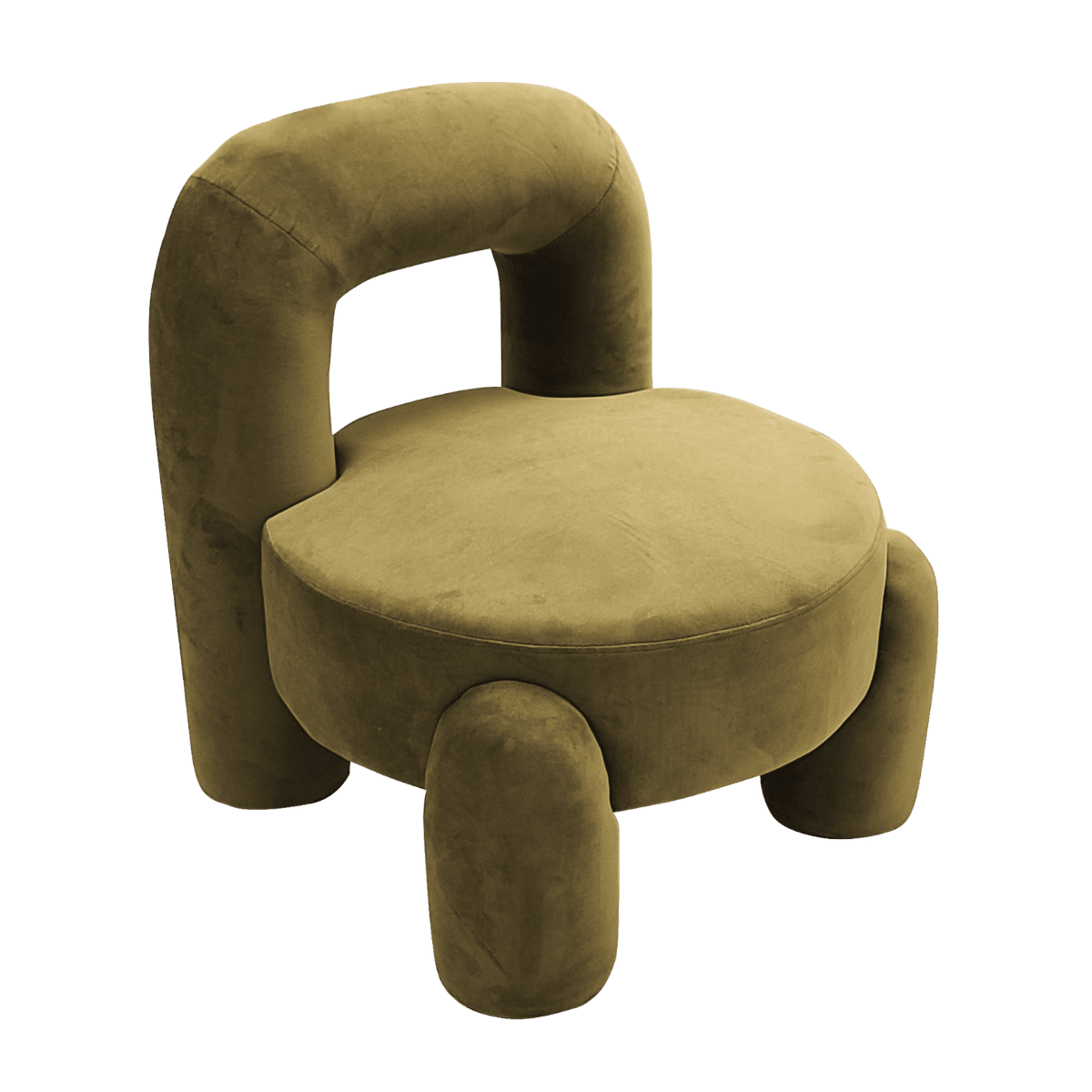Fauteuil club en velours