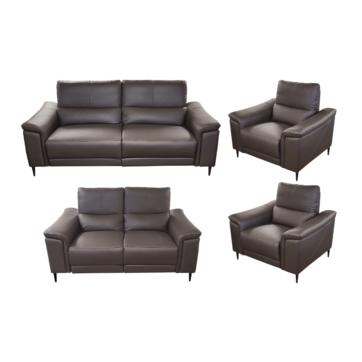 Salon 3+2+1+1 en cuir