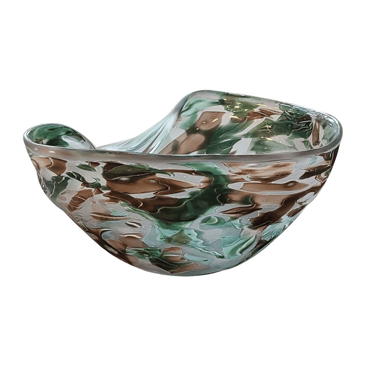 Centre de table en verre