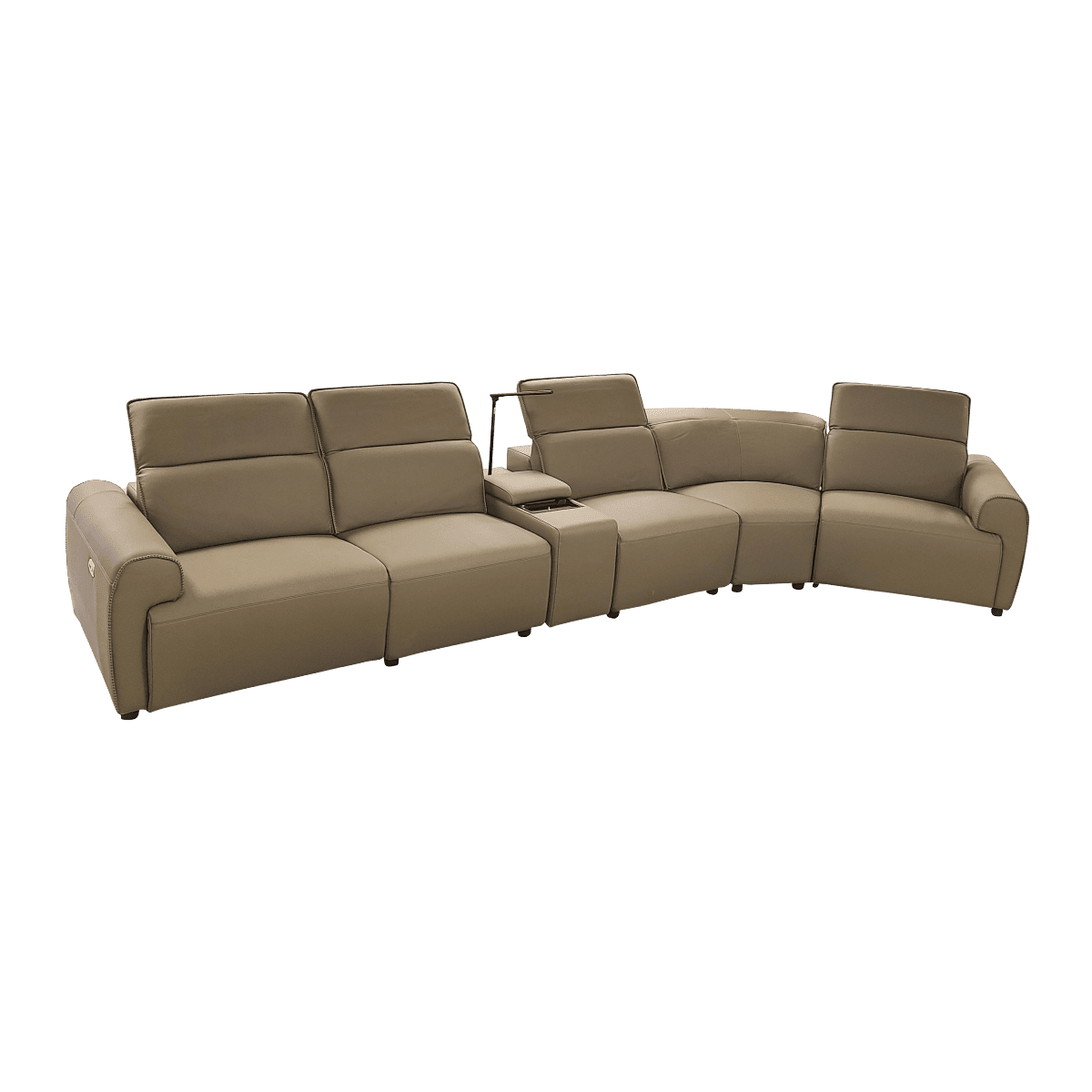 Salon d'angle en cuir