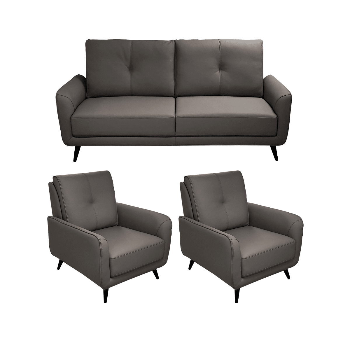 Salon en cuir 3+1+1