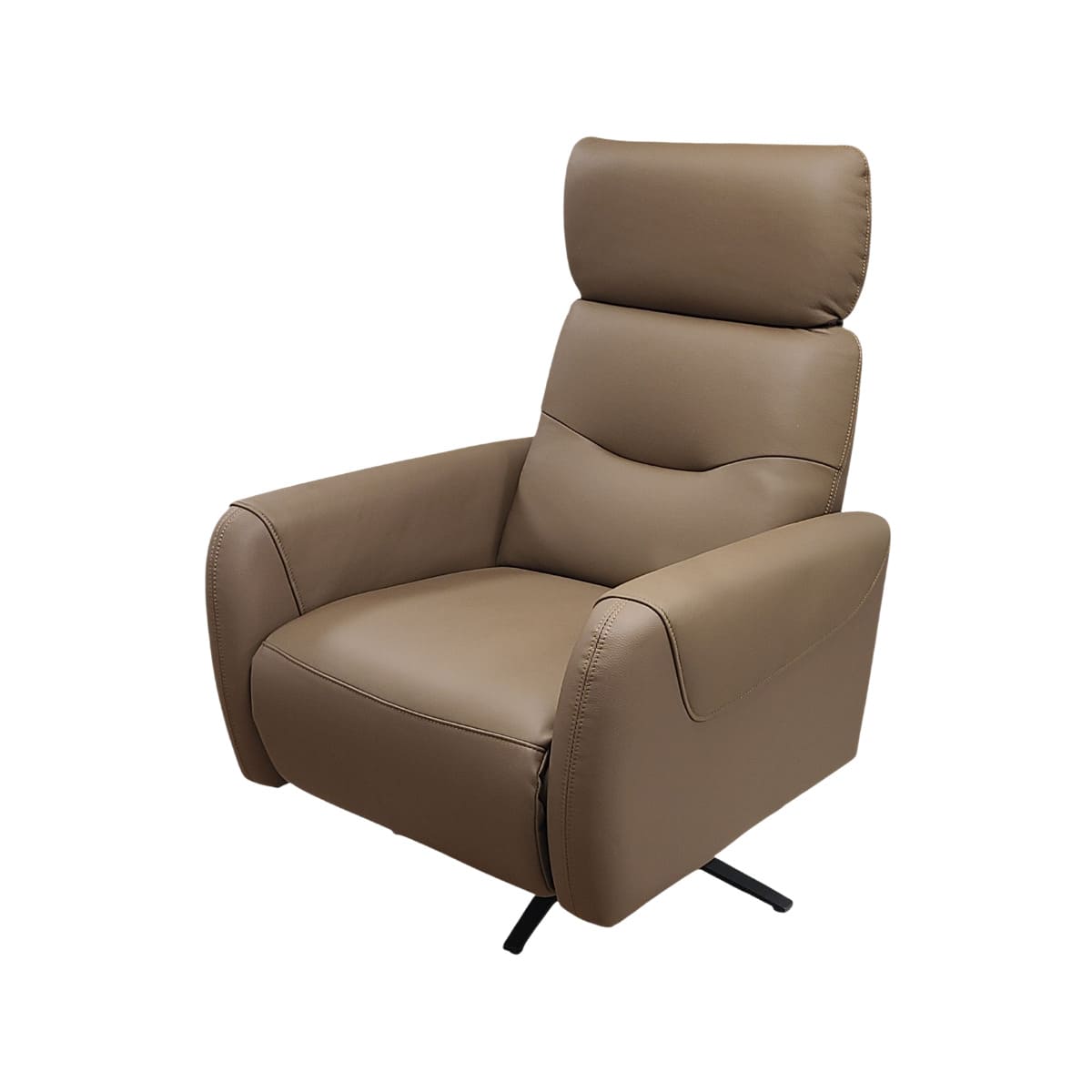 Fauteuil relax en cuir avec mécanisme