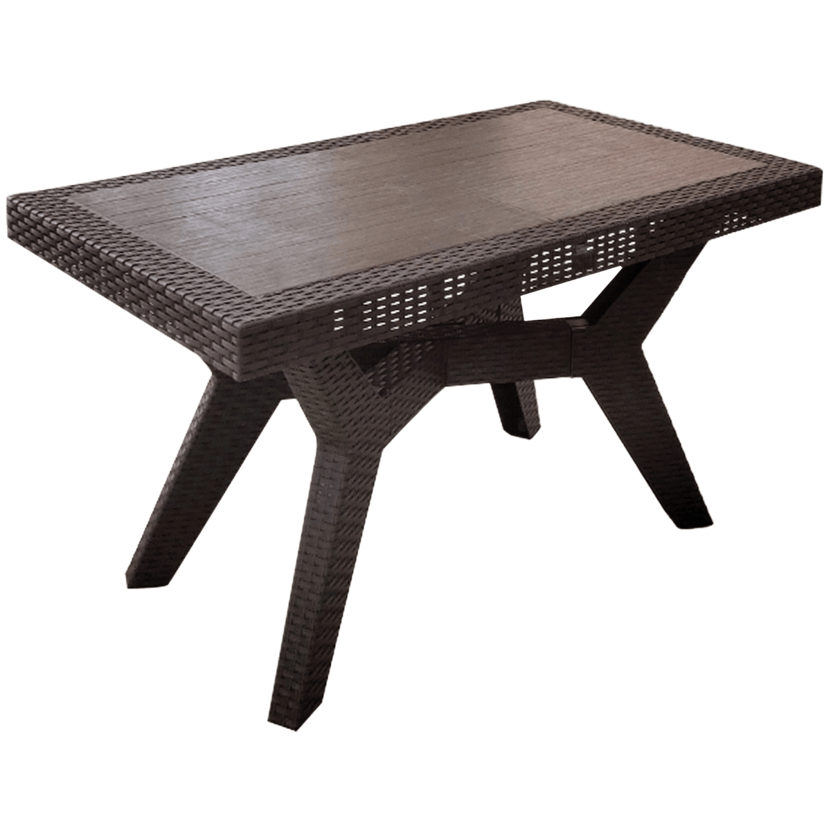 Table rectangle rattan